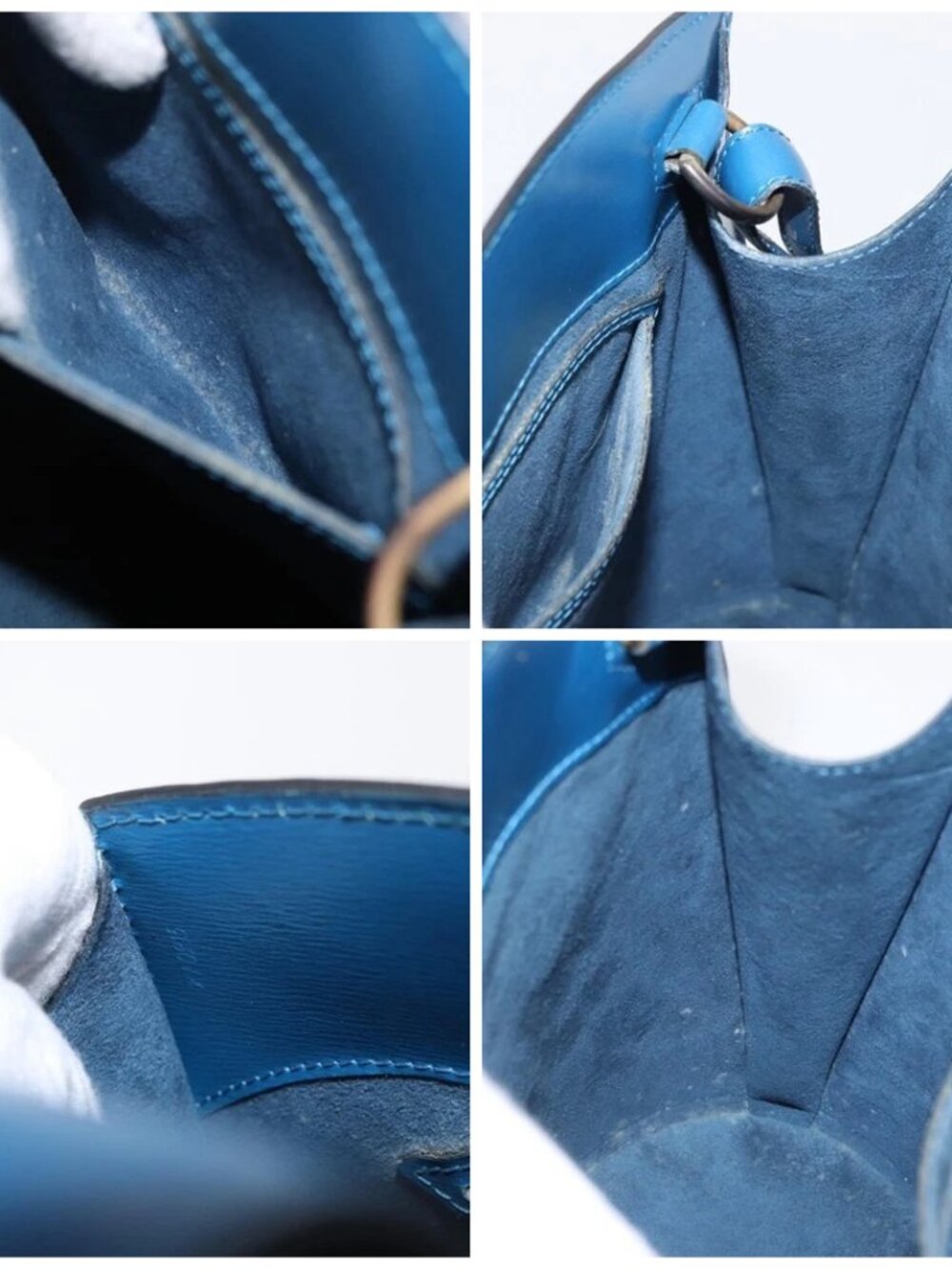 LOUIS VUITTON Epi Cluny Shoulder Bag Blue - Picture 14 of 15
